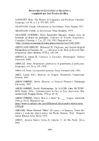 Compilado Por José Pereira Da Silva AARSLEFF, Hans. the History Of
