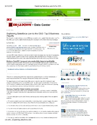 Explaining Salesforce.Com to the CEO: Top 5