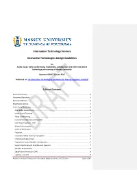 Information Technology Services Interactive Technologies Design