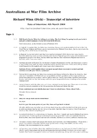 Interview Transcript As