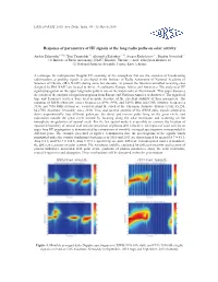 Response of Parameters of HF Signals at the Long Radio Paths on Solar Activity