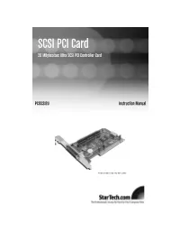 SCSI PCI Card 20 Mbytes/Sec Ultra SCSI PCI Controller Card