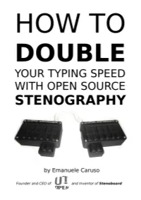Summary Double Your Typing Speed