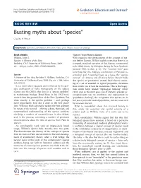 VIEW Open Access Busting Myths About “Species” Charles H Pence