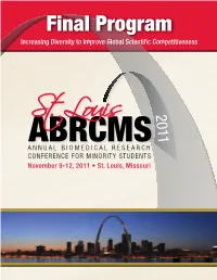Final Program Increasing Diversity to Improve Global Scientific Competitiveness