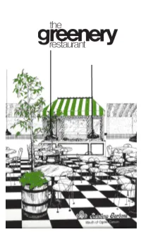 Greenery Menu 080116 Photo