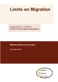 Limits on Migration