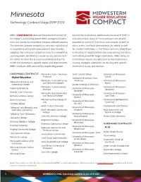 Minnesota Tech Contract Usage 2019-2020