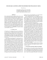 Nonlinearly-Adapted Lapped Transforms for Intra-Frame Coding