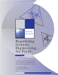 Genetic Engineering Is Nothing New”: Naming the Technology to Define Away Risk