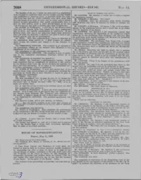 HOUSE of REPRESENTATIVES. Ference Report on the Bill H