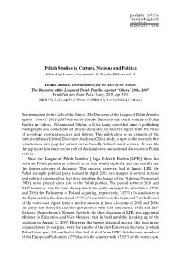 Polish Studies in Culture, Nations and Politics Edited by Joanna Kurczewska & Yasuko Shibata Vol