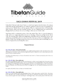 Saga Dawa Festival 2019
