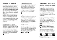 A Touch of Tension