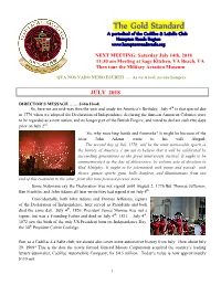 Calendar of Events