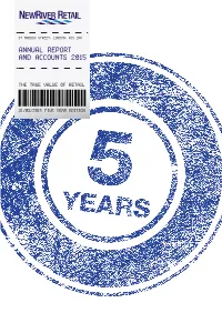 Annual Report and Accounts 2015 CONTENTS