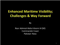 Enhanced Maritime Visibility; Challenges and Way Forward 2 PREAMBLE