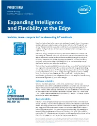 Intel Atom® Processor C3000 Series for Embedded and Iot Applications: Product Brief