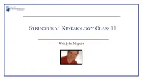 Structural Kinesiology Class 11