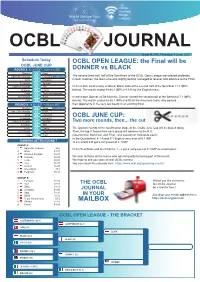 The Ocbl Journal in Your Mailbox