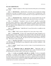 4732.0110 DEFINITIONS. Subpart 1. Scope. for Purposes of This Chapter, the Terms in This Part Have the Meanings Given Them