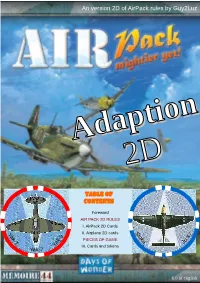 An Version 2D of Airpack Rules by Guy2luz TABLE of CONTENTS