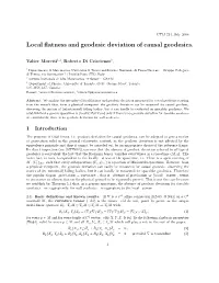 Local Flatness and Geodesic Deviation of Causal Geodesics