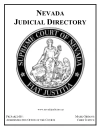 Nevada Judicial Directory