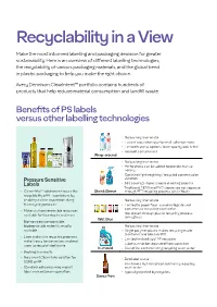 Recyclability in a View