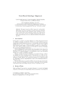 Term-Based Ontology Alignment