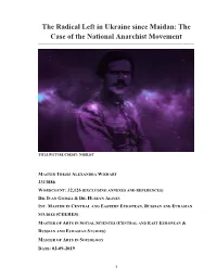 The Case of the National Anarchist Movement