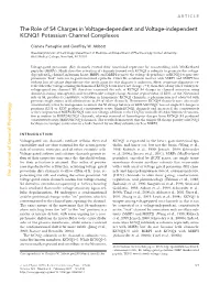 The Role of S4 Charges in Voltage-Dependent