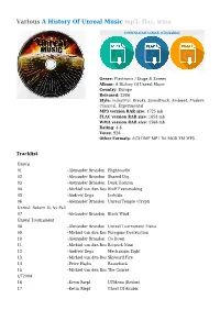 Various a History of Unreal Music Mp3, Flac, Wma