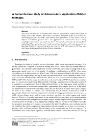 A Comprehensive Study of Autoencoders' Applications Related