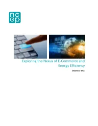 Exploring the Nexus of E-Commerce and Energy Efficiency