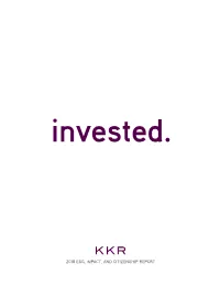 2018 ESG, IMPACT, and CITIZENSHIP REPORT a MESSAGE from OUR CO-Ceos