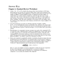 Answer Key Chapter 6: Standard Review Worksheet 1