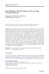 Flow Modeling of Well Test Analysis for Porous–Vuggy Carbonate Reservoirs
