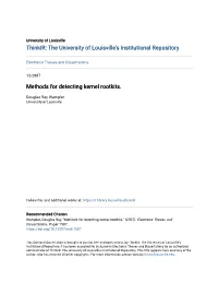 Methods for Detecting Kernel Rootkits
