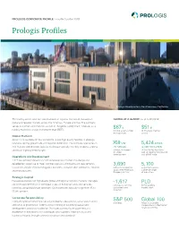 Prologis Profiles