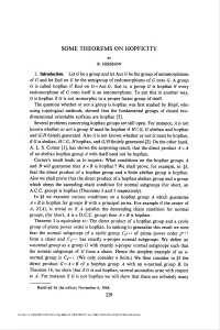 Some Theorems on Hopficity