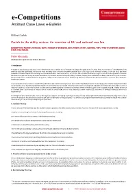 An Overview of EU and National Case Law