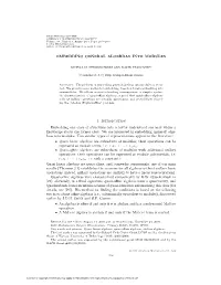 EMBEDDING GENERAL ALGEBRAS INTO MODULES 1. Introduction
