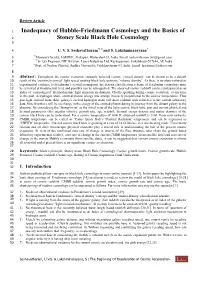 Inadequacy of Hubble-Friedmann Cosmology and the Basics of 2 Stoney Scale Black Hole Cosmology 3