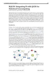 RQGIS: Integrating R with QGIS for Statistical Geocomputing by Jannes Muenchow, Patrick Schratz, Alexander Brenning