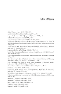 Table of Cases