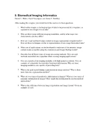 9. Biomedical Imaging Informatics Daniel L