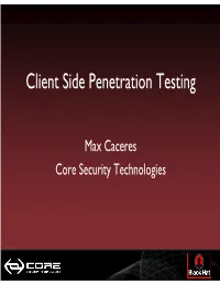 Client Side Penetration Testing
