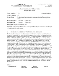 Evaluation of Survey Methods to Assess Aleutian Tern Population