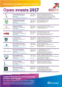 Open Events 2017